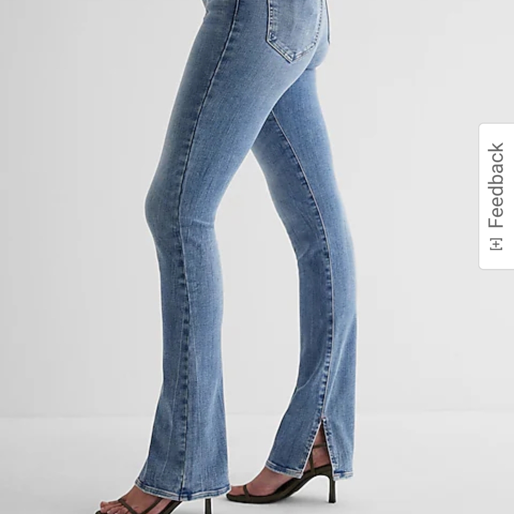 COPY - Express Mid Rise Large Wash FlexX Skyscraper Jeans